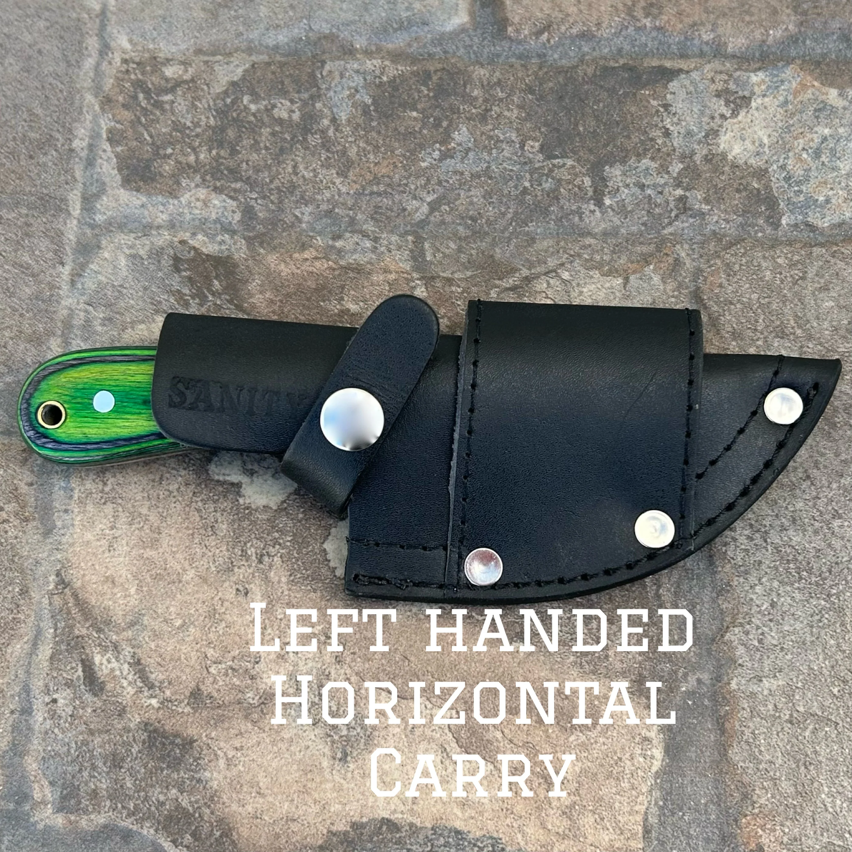 7” Jesse James - Green and Black - D2 Steel - Horizontal & Vertical Carry - JJ008 - Image 3