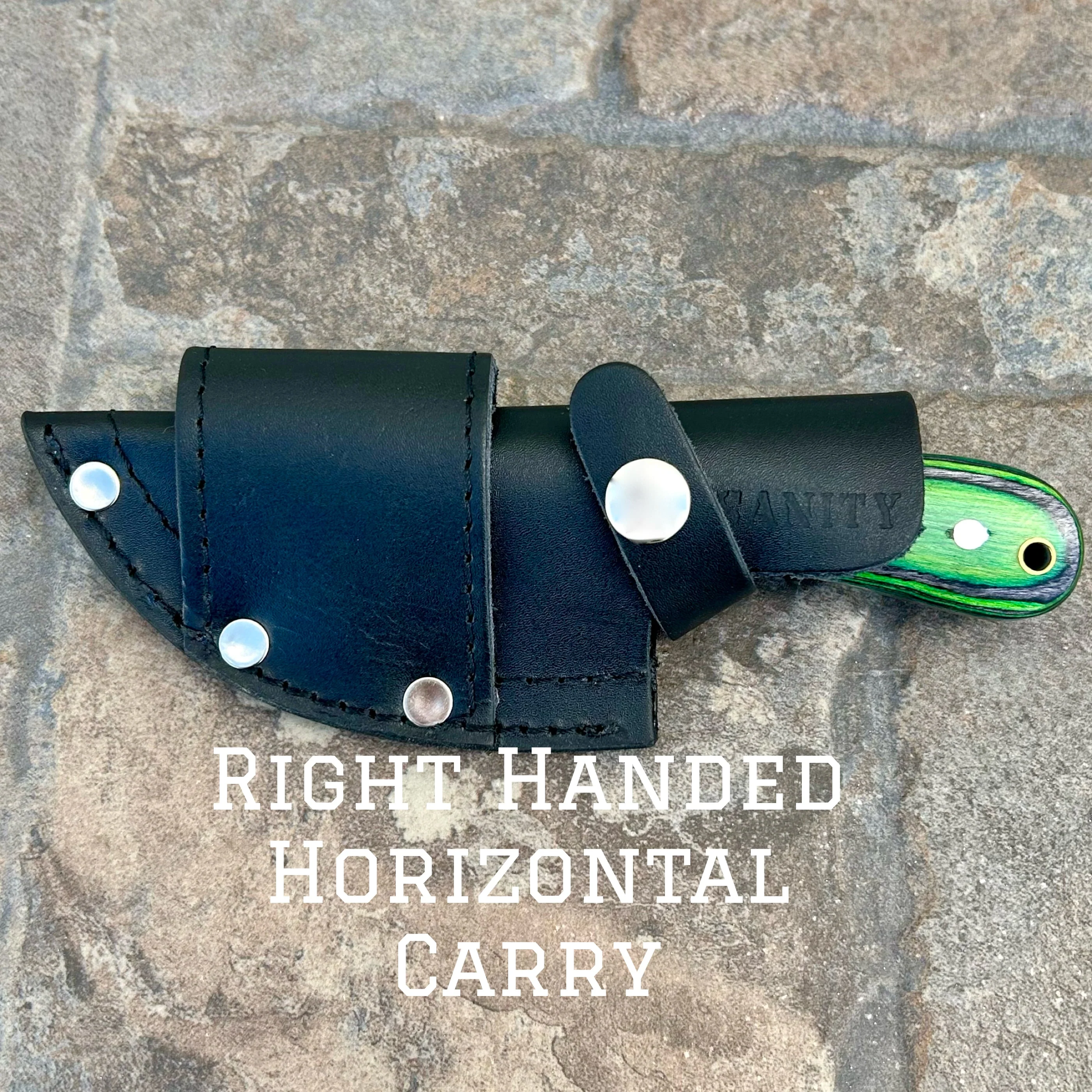 7” Jesse James - Green and Black - D2 Steel - Horizontal & Vertical Carry - JJ008 - Image 4