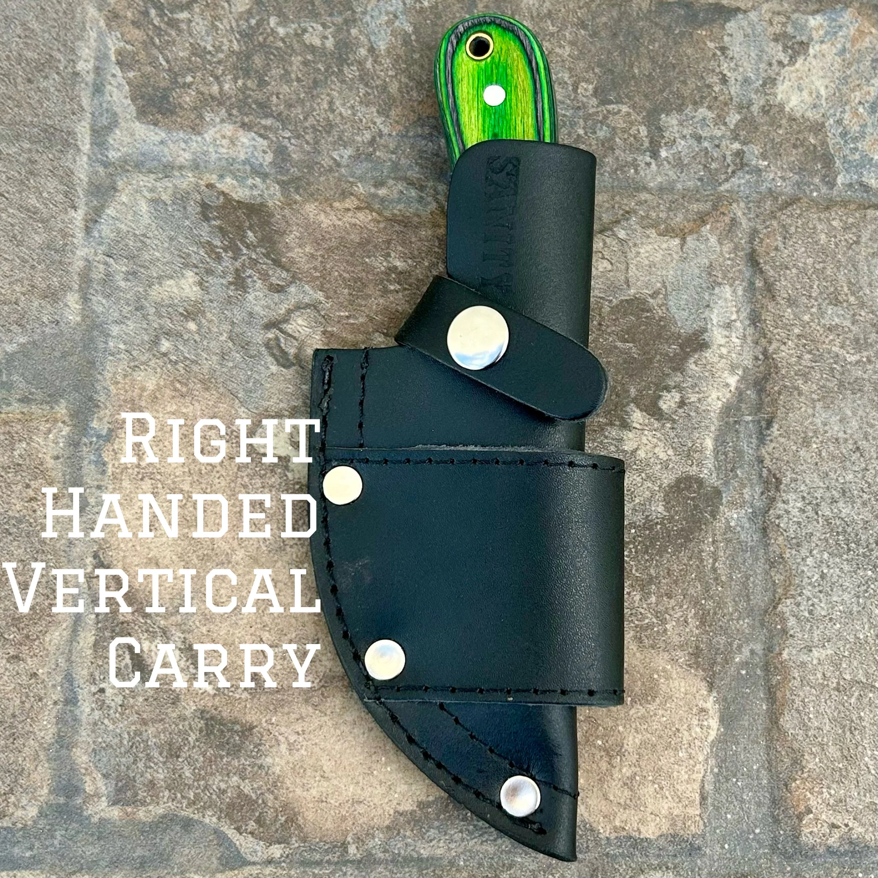 7” Jesse James - Green and Black - D2 Steel - Horizontal & Vertical Carry - JJ008 - Image 5