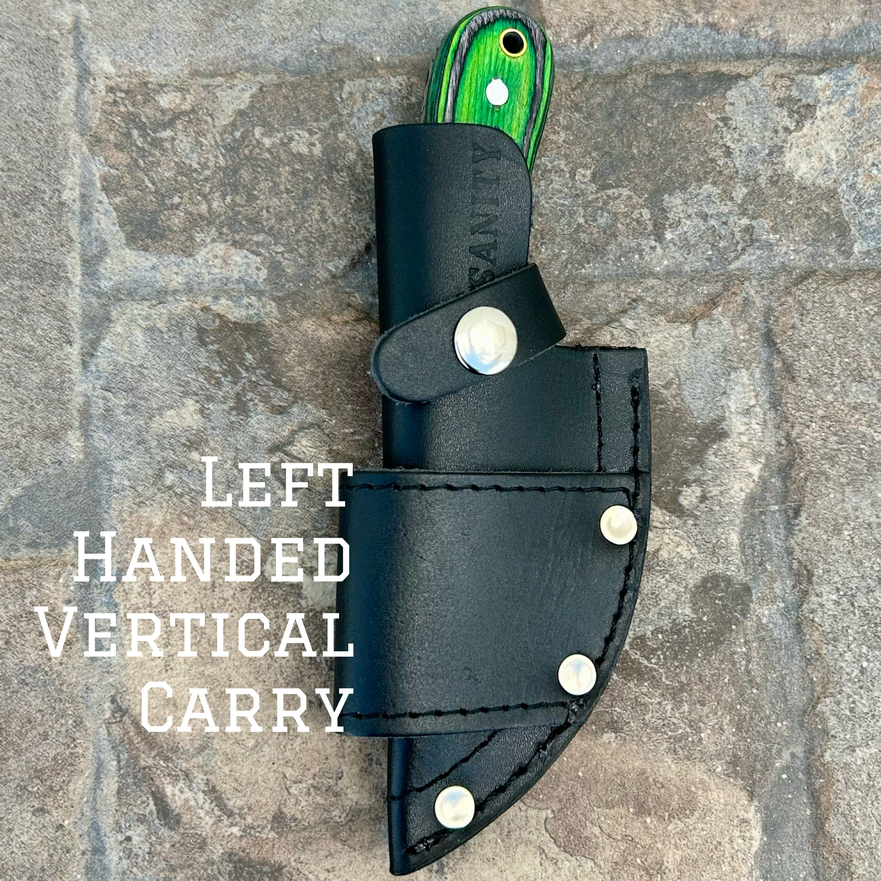 7” Jesse James - Green and Black - D2 Steel - Horizontal & Vertical Carry - JJ008 - Image 6