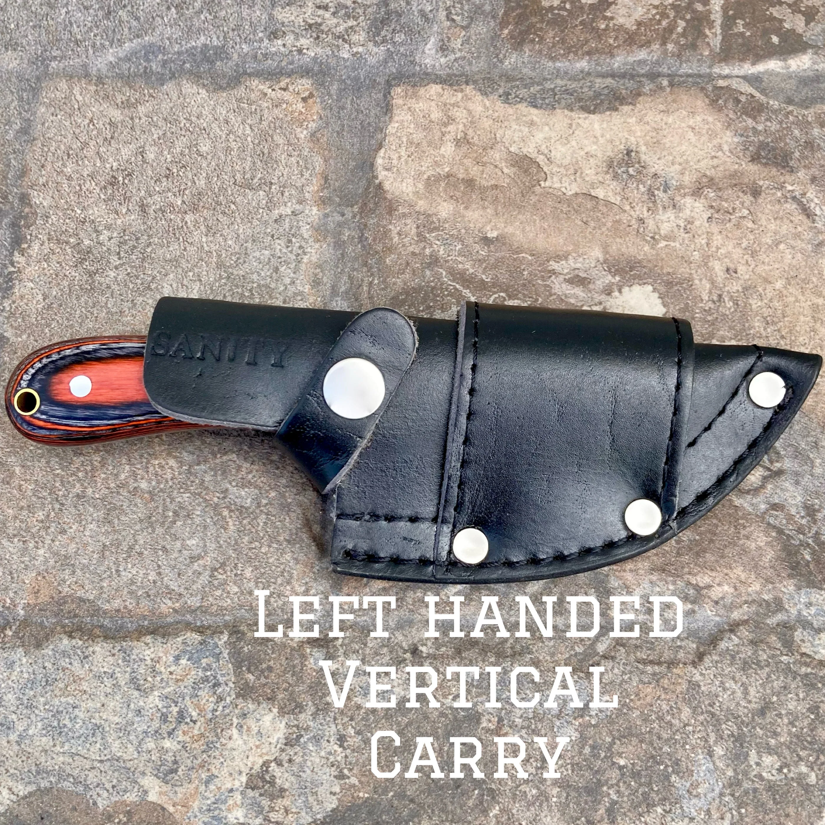 7” Jesse James -  Orange & Black Wood - D2 Steel - Horizontal & Vertical Carry - JJ009 - Image 4