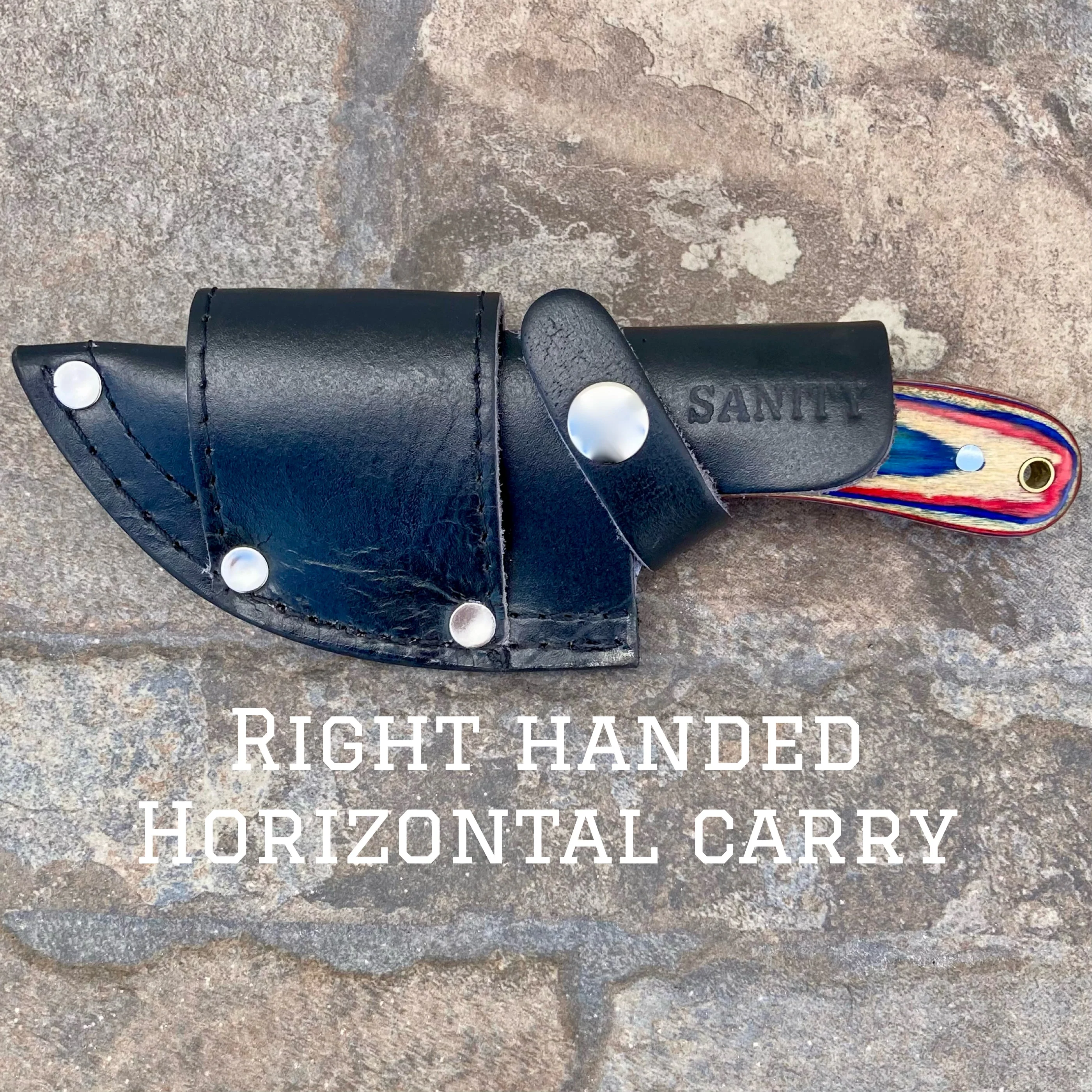 7” Jesse James - Red/White/Blue Wood - D2 Steel - Horizontal & Vertical Carry - JJ016 - Image 3
