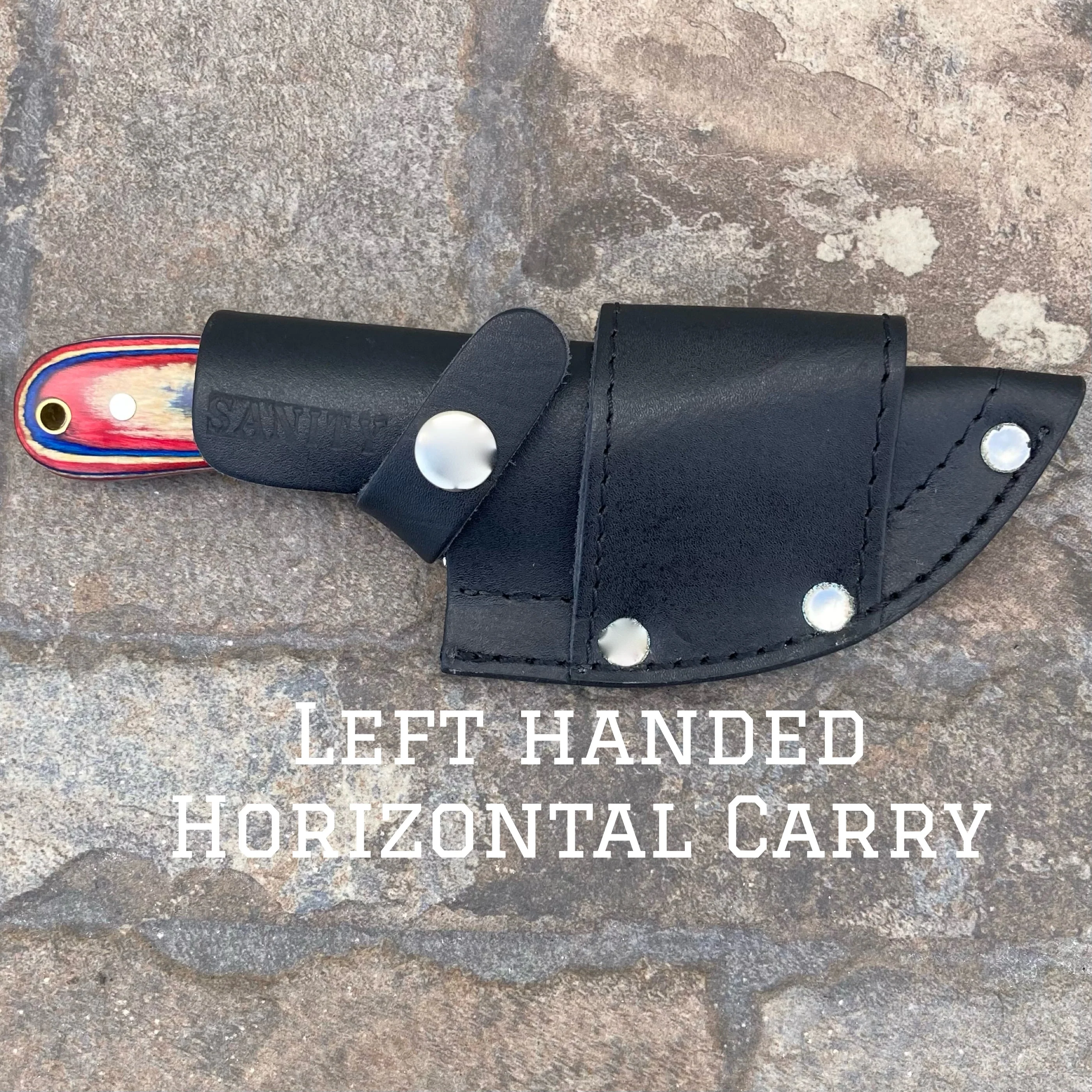 7” Jesse James - Red/White/Blue Wood - D2 Steel - Horizontal & Vertical Carry - JJ016 - Image 4