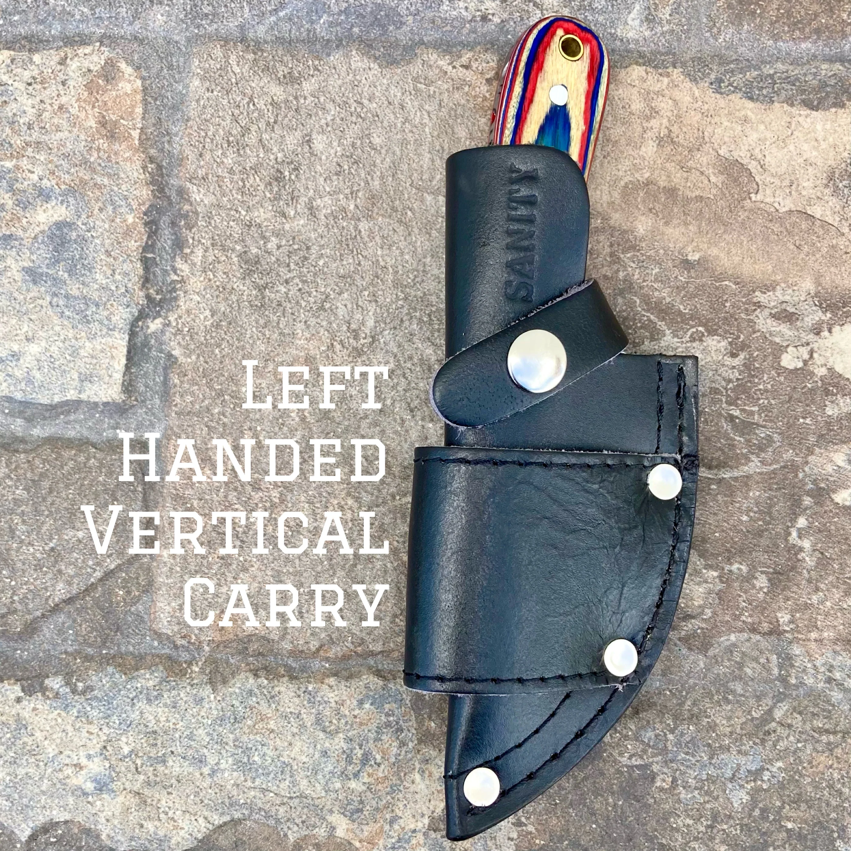 7” Jesse James - Red/White/Blue Wood - D2 Steel - Horizontal & Vertical Carry - JJ016 - Image 6
