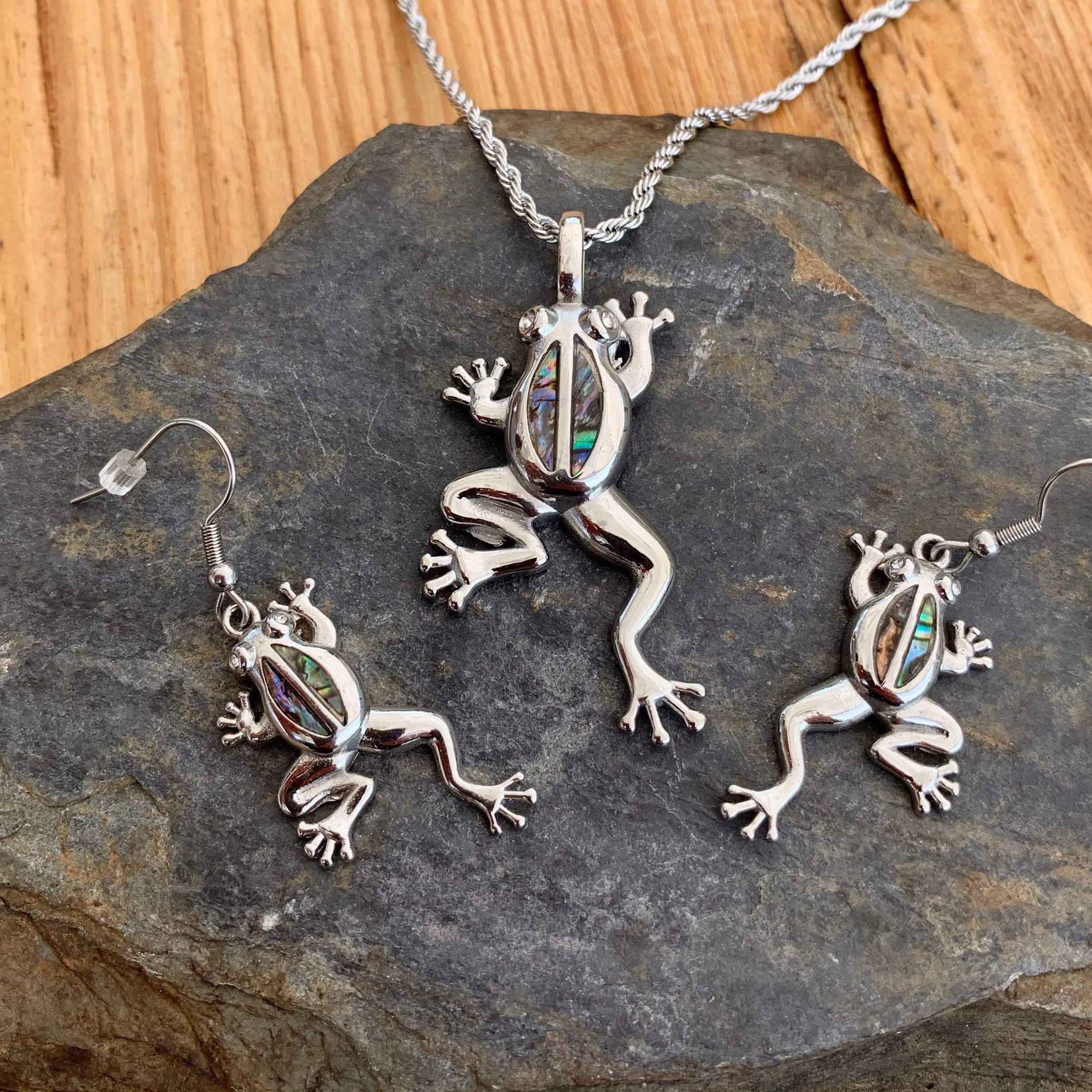Sea Shell - Frog Pendant - Rope Necklace - SK2566 - Image 3