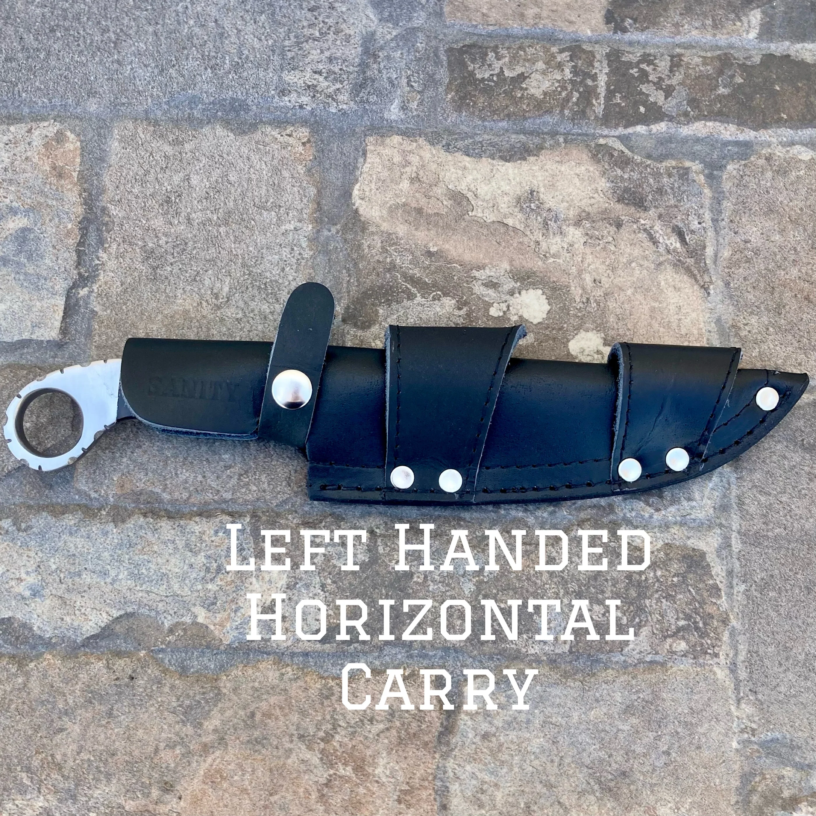 11" Al Capone - Red & Black Wood - D2 Steel - Horizontal & Vertical Carry - ACD206 - Image 4