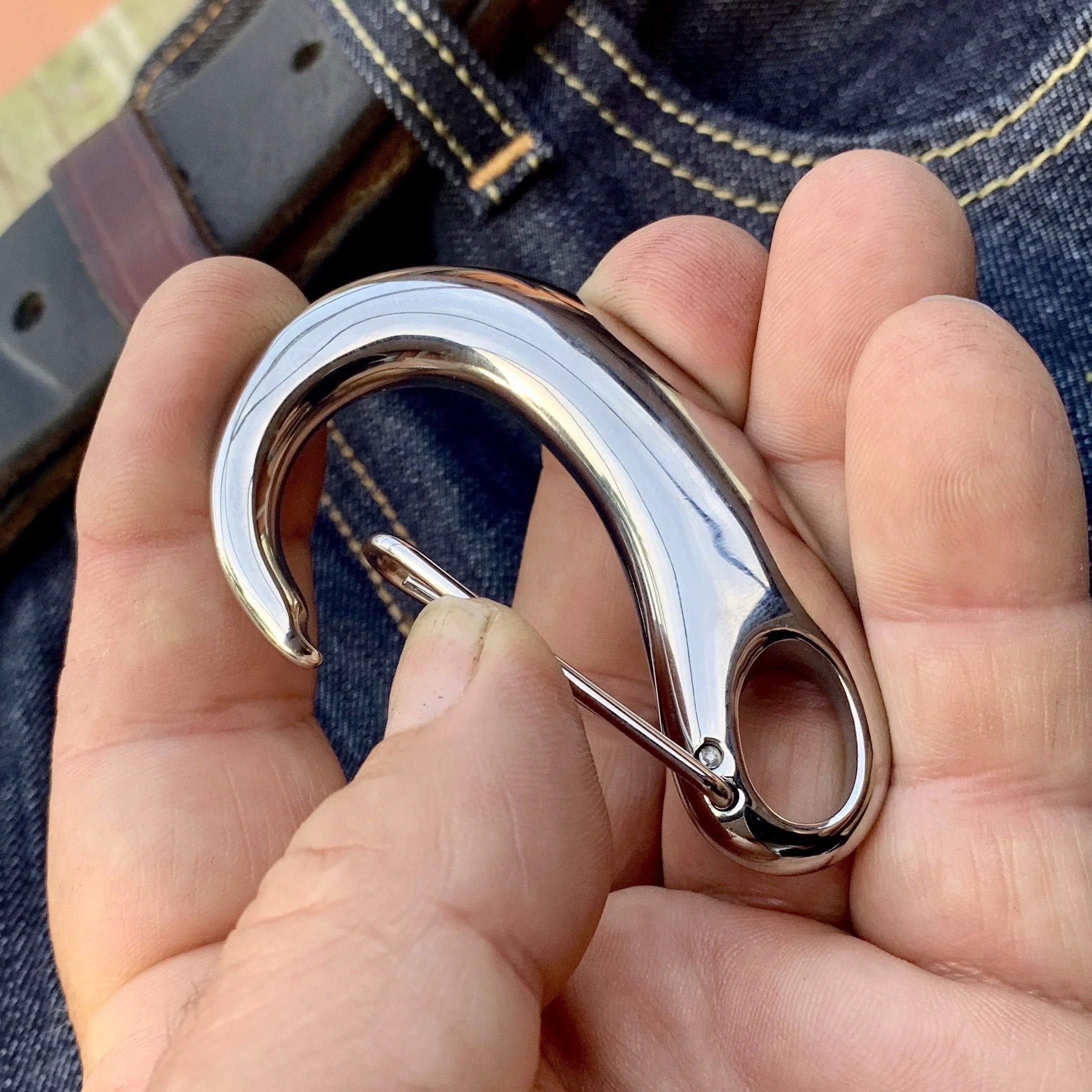 Belt Clip / Clasp - "The Hook" - Polished - Upgrade Your Wallet / Key Chain - WCC-03 - Image 5
