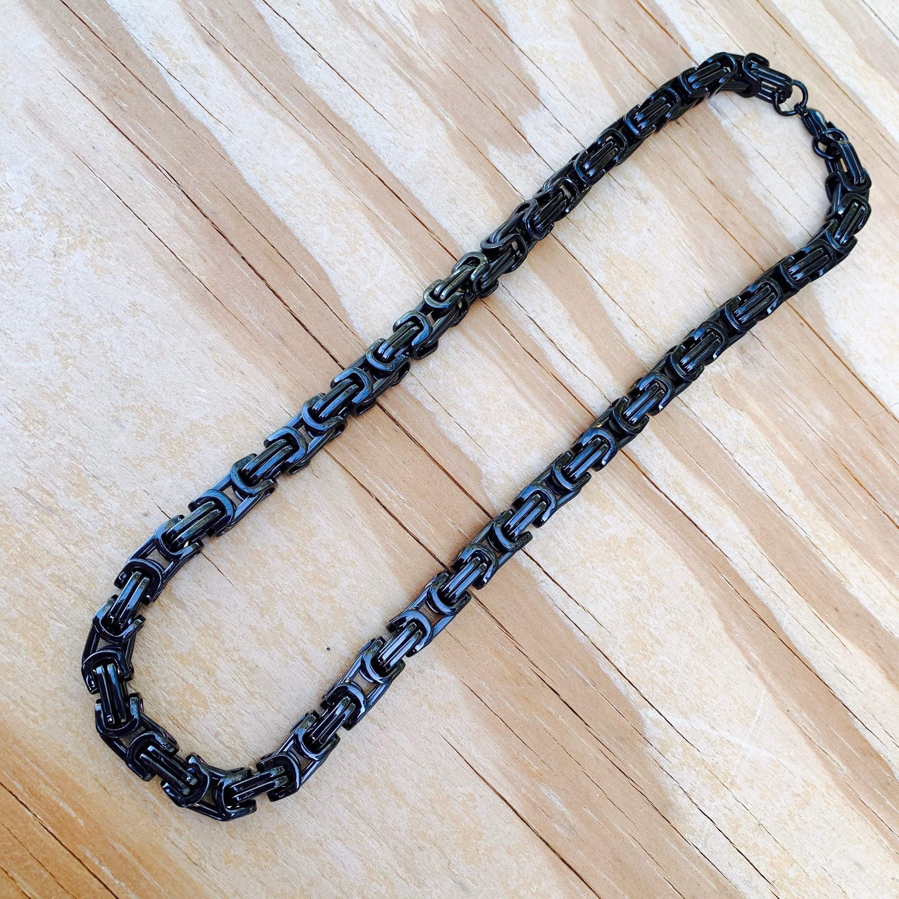 Daytona Necklace - Black - Deluxe - 1/4 inch wide - Image 3