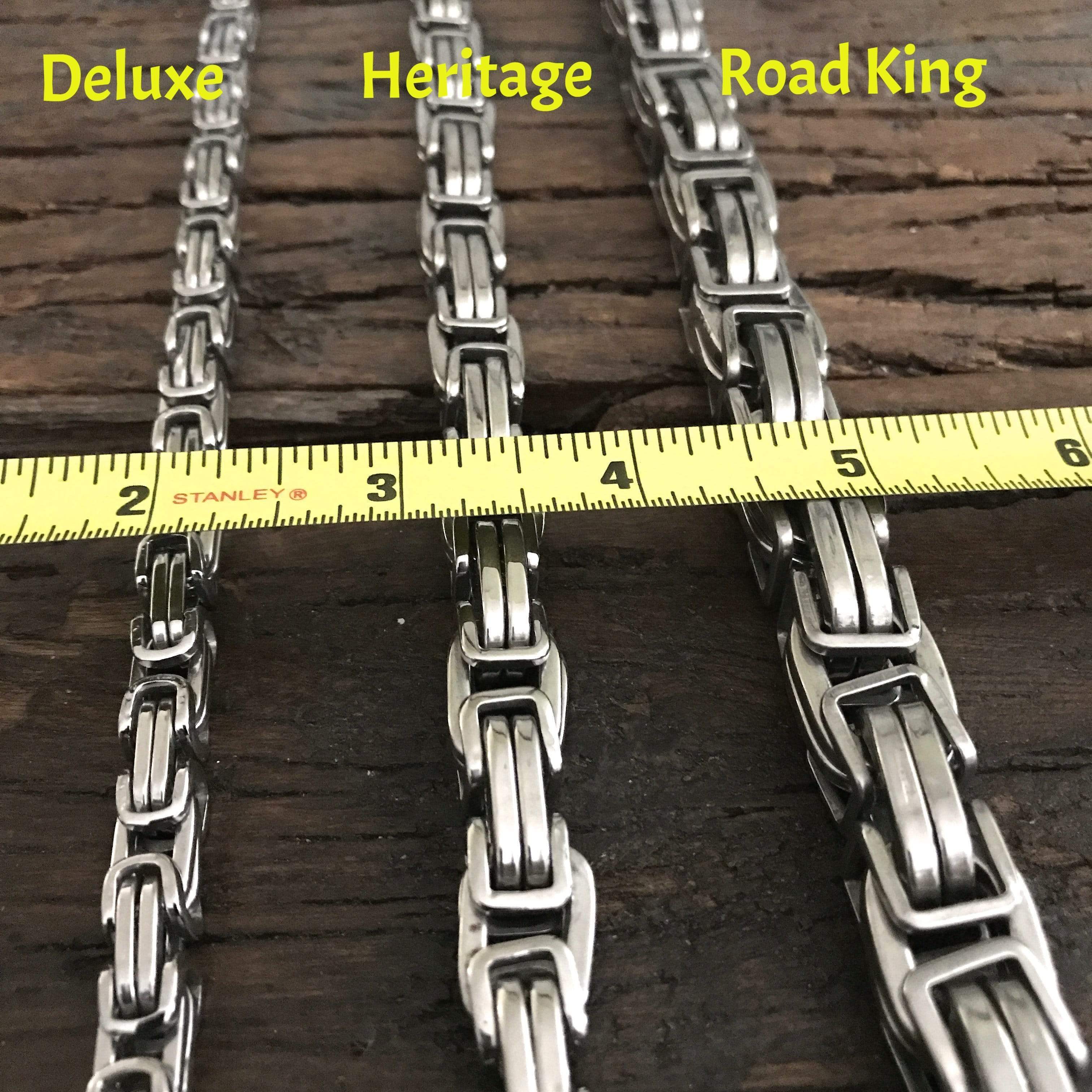 Daytona Necklace - Gold & Black - Road King - 3/4 inch wide - Image 4