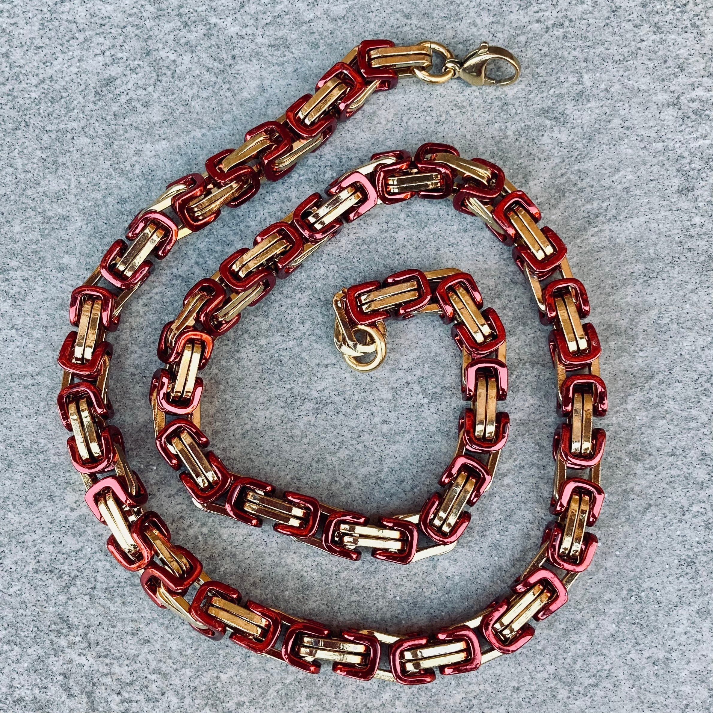 Daytona - Red & Gold - Deluxe - 1/4 inch wide CLEARANCE - Image 3